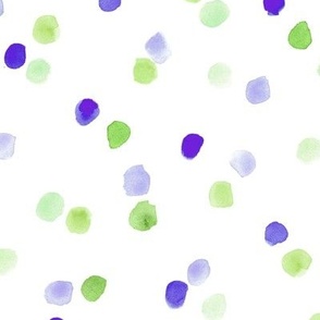 Pea and grape - watercolor confetti - painted dots - polka dot brush stroke spots a571-6