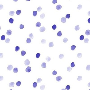 Amethyst watercolor confetti - painted dots - polka dot brush stroke spots a571-14