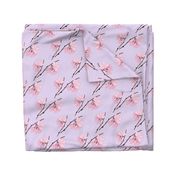 Cherry Blossom Flourish - soft lilac, medium 