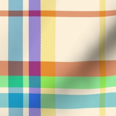 Pastel Madras Plaid in Easter Colors