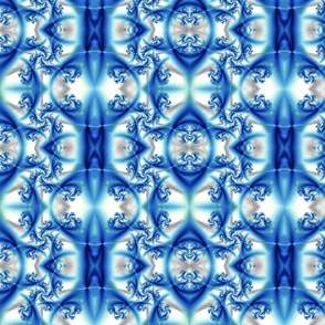 grille celte en bleu et blanc