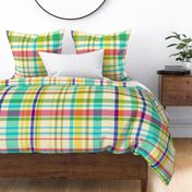 Madras Plaid in Spring Bright Colors