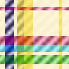 Madras Plaid in Spring Bright Colors