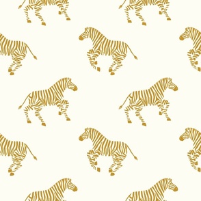 Mustard Gold Zebras