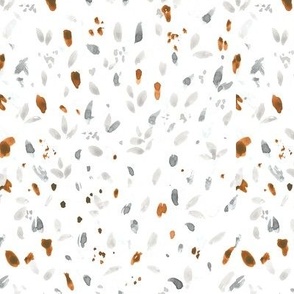 Leaf sprinkles - gray copper