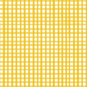 Yellow casual gingham