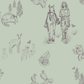 Hill Country Toile Sage
