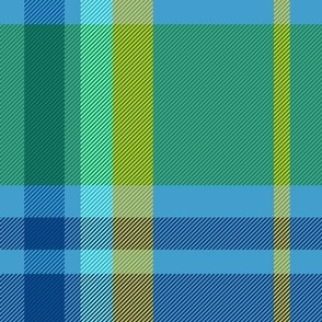 Yellow and Blue Madras