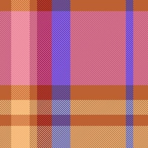 Purple and Orange Madras