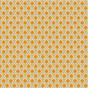 Orange Retro Fabric, Wallpaper and Home Decor | Spoonflower