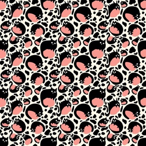 Leopard Cat Print - Coral