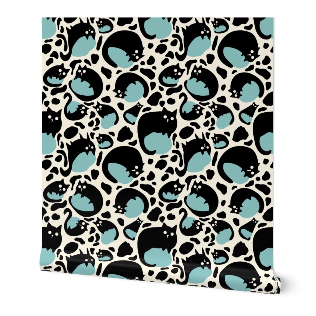 Leopard Cat Print - Blue