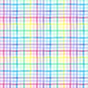 Gingham Pastel Rainbow