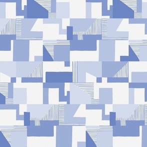 [MEDIUM] Graphic Patchwork - Baby Blue
