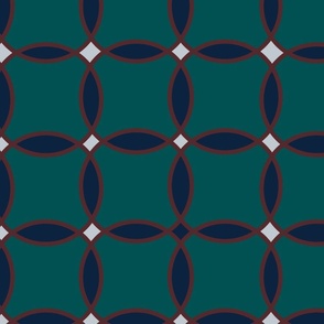 Green and Blue geometric circles