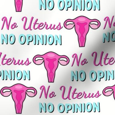 No Uterus No Opinion - large on white