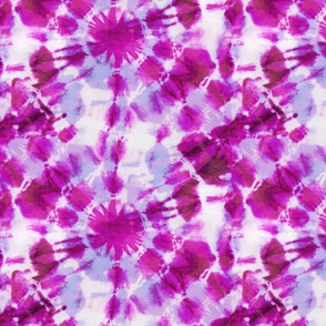 Ink Splat Cerise and Purple Tie Dye (L)