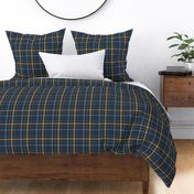 Navy and Buttercup Plaid Small