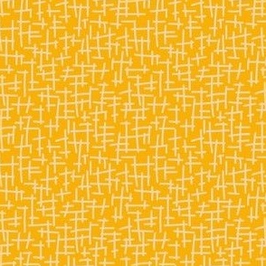 Creepy Loose Crosshatch Blender // Sand Tan on Marigold Orange