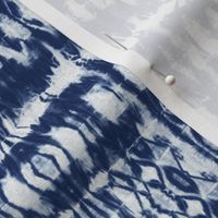 Tie dye shibori horizontal indigo blue stripes