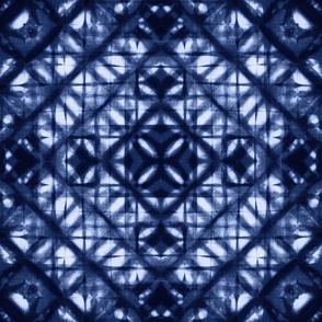 Dark indigo blue diamond squares
