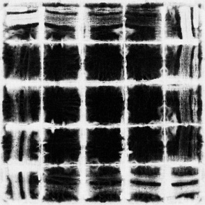Black square with white lines grunge pattern