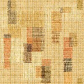 Modern Tapestry Beige Orange
