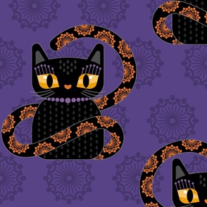 Booshie Black Halloween Cats - XL