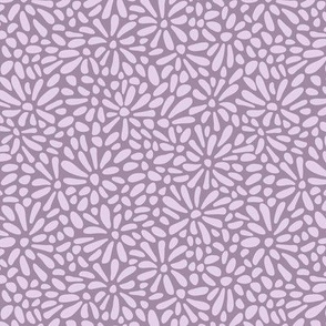 Petals in Pink on Mauve 2 - small scale