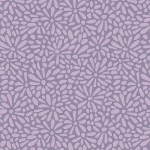 Petals in Mauve on Plum 2 - small scale