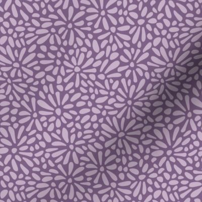Petals in Mauve on Purple 2 - small scale