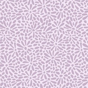 Petals in Mauve on Pink 2 - small scale