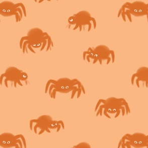 Pumpkin Fluffy Spider | LARGE