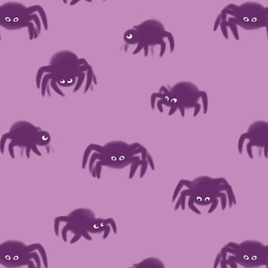Purple Fluffy Spider | LARGE