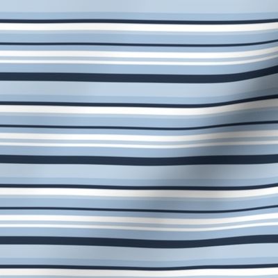 Multi Stripe - navy/sky/fog/white