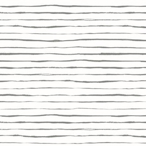 Scrawled Stripe - white/pewter