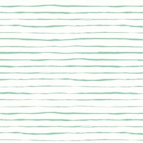 Scrawled Stripe - white/jade