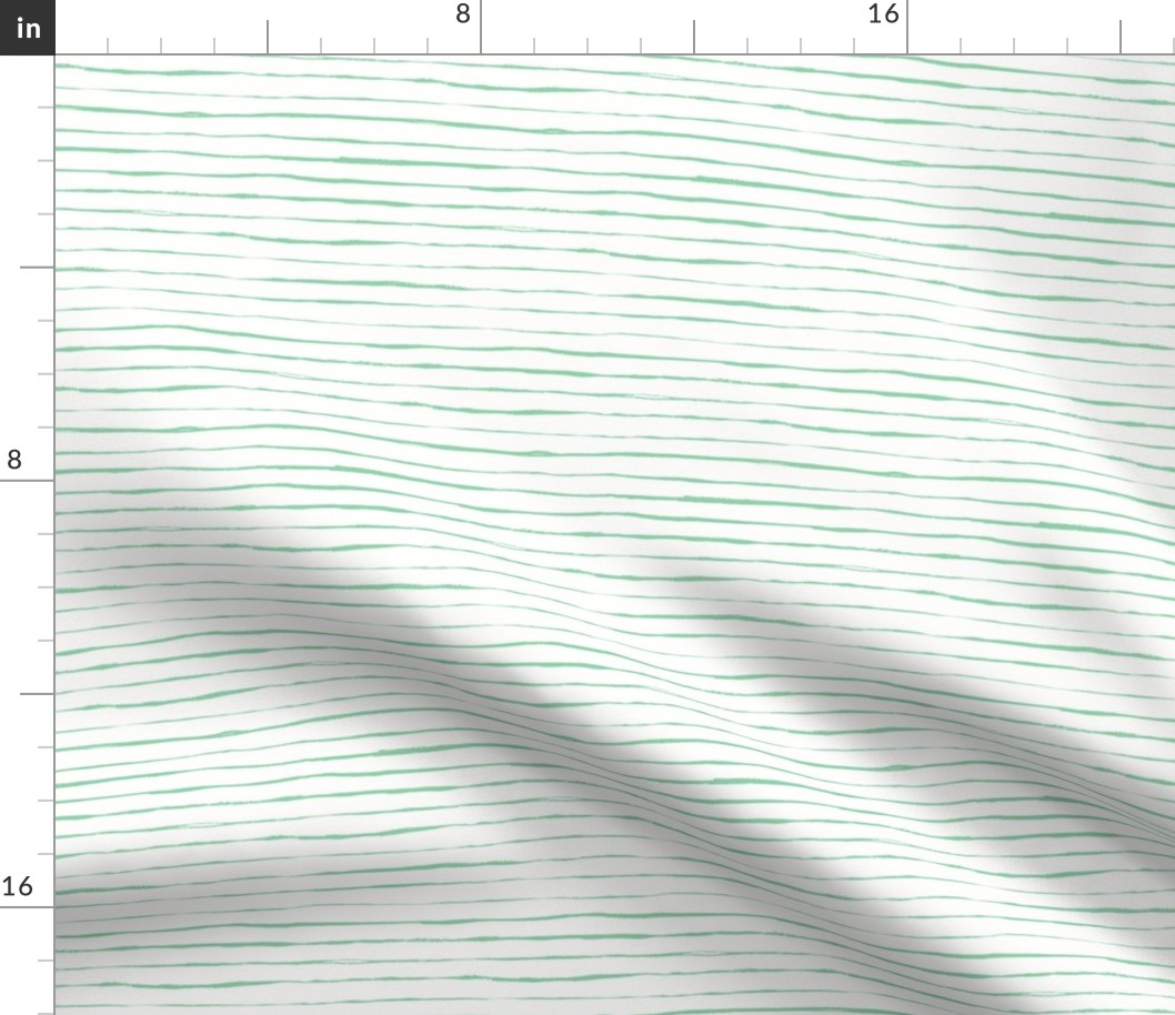 Scrawled Stripe - white/jade