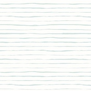 Drawn Lines - white/sea glass stripe