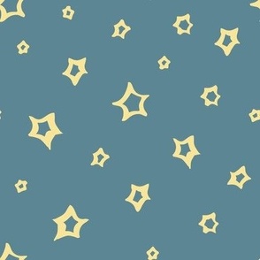 Christmas Stars in the blue sky