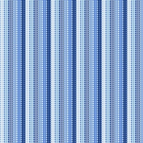 Vertical Pleated Stripes-Blueberry Ombre or Blue Hues
