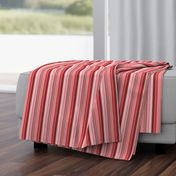 Vertical Pleated Stripes-Red to Pink Ombre