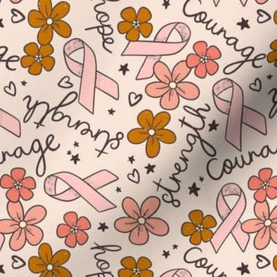 Breast Cancer Awareness Pink Ribbon Pattern