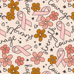 Breast Cancer Awareness Pink Ribbon Pattern