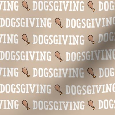 (M Scale) Dogsgiving Seamless on Tan