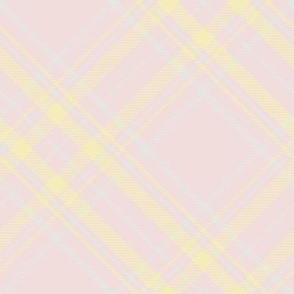 Piglet and Butter Tartan / East Fork / Nursery Checker / Pink, Yellow, Eggshell / medium scale / see collections 