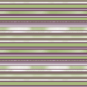 Avocado and Eggplant Horizontal Stripes