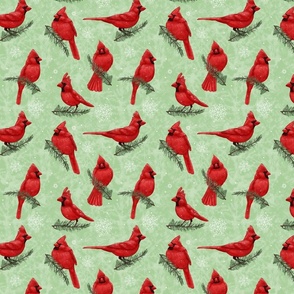 Northern Cardinals Green