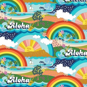 Aloha, Anuenue!* (Hello, Rainbow!) (Maxi) || retro hawaii