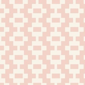 Aztec Ladder - Pale Blush, Cream 